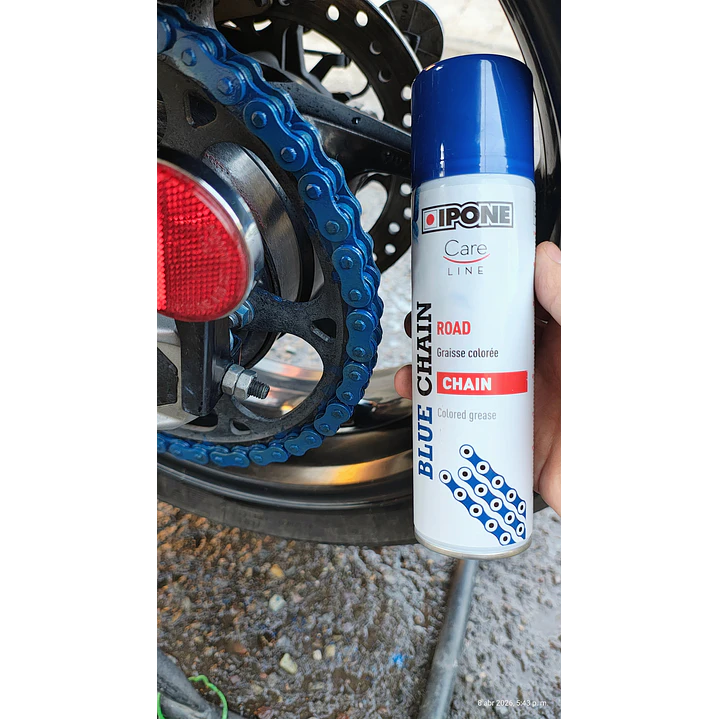 Lubricante de cadena ipone azul 250ml  2