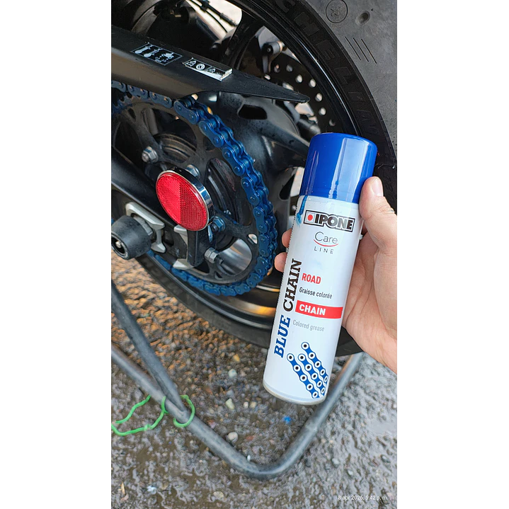 Lubricante de cadena ipone azul 250ml  3