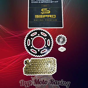 Kit de transmisión Yamaha R3 mt03 dorado oring seipro 