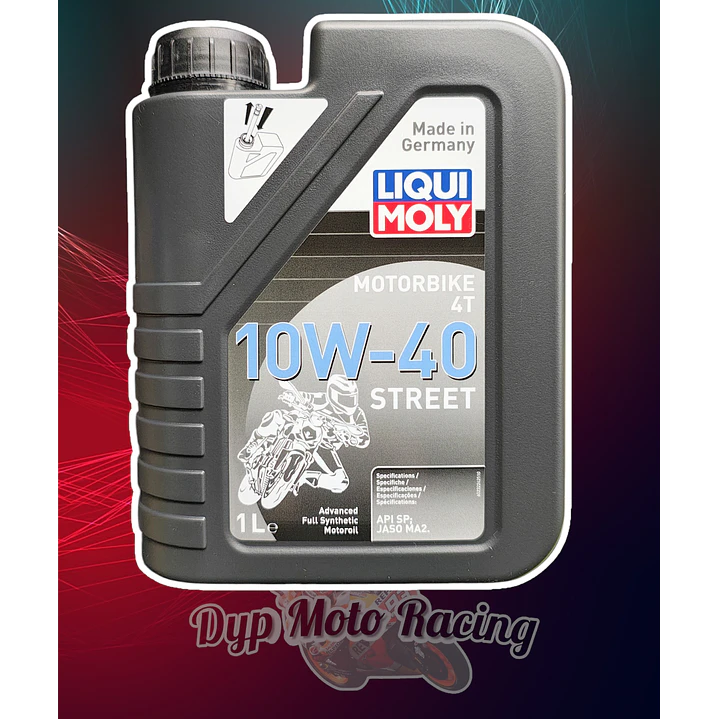 Aceite 10w40 Liqui moly street Advanced full sintético  1