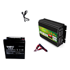 Inversor Cagador 500w, 12v/220v, Bateria 26ah, Servicio 24/7 1