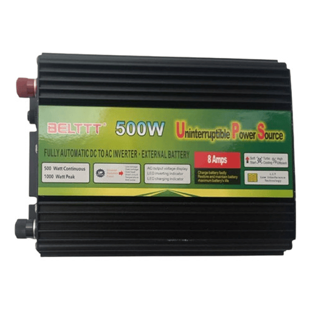 Inversor Cagador 500w, 12v/220v, Bateria 26ah, Servicio 24/7 4