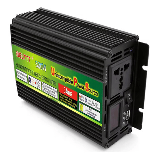 Inversor Cagador 500w, 12v/220v, Bateria 26ah, Servicio 24/7 5