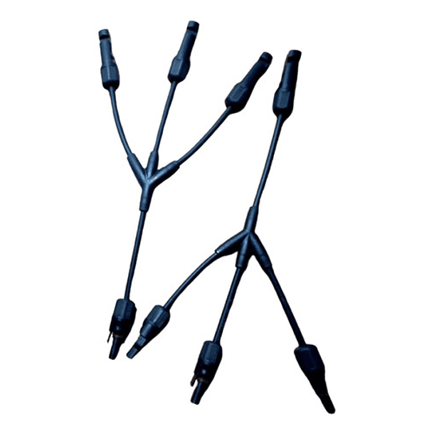 Par Conectores Mc4 Triple Para Paralelo De 3 Paneles Solares