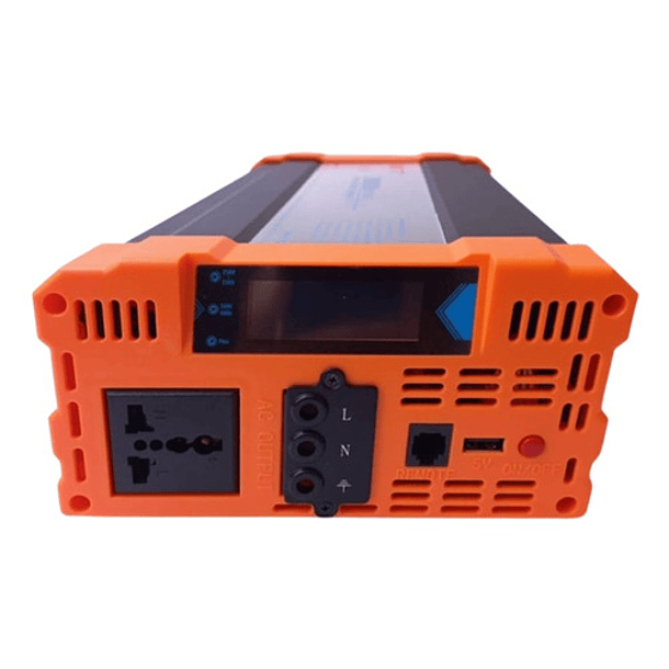 Inversor de  2000W Continuos Onda Pura, 12V/220V, 50Hz, 4000Wpeak, apto para Motores y Bombas