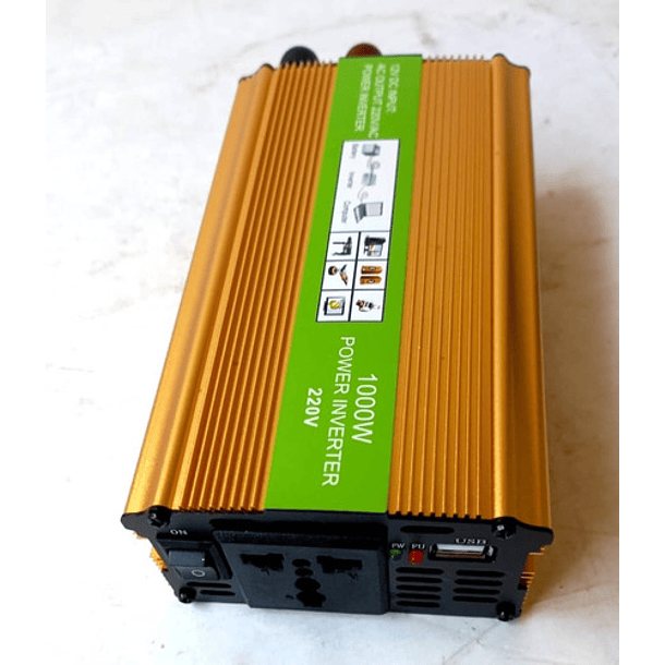 Kit Solar Inver 1000w Bat 100ah Panel 2x100w Controlador 30a 5