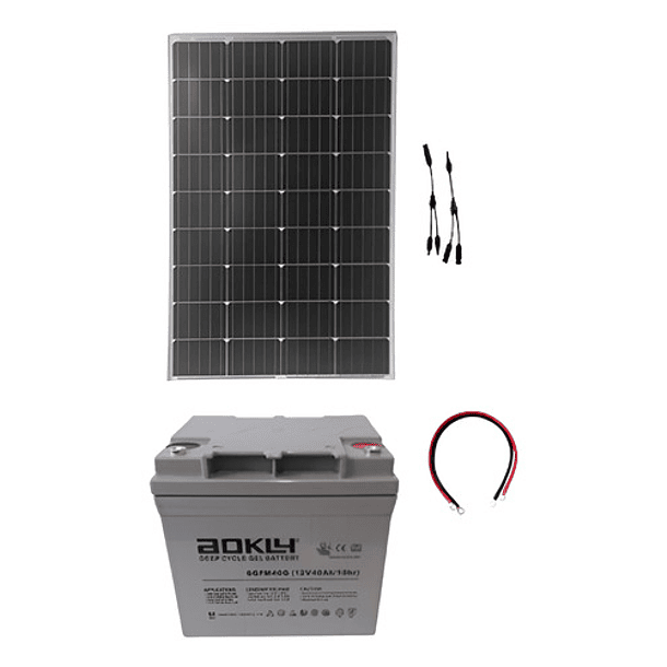 Kit De Ampliacion Panel Solar 100w, Bat38ah Mas Conectores 1