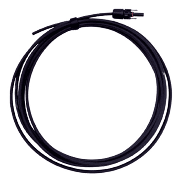 Cable Solar Fotovoltaico 6mm2,  5m Color Negro Con Un  Mc4 1
