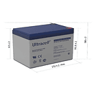 Batería  12v, 9ah,  Ultracell Original, Ciclo Profundo, Agm 4