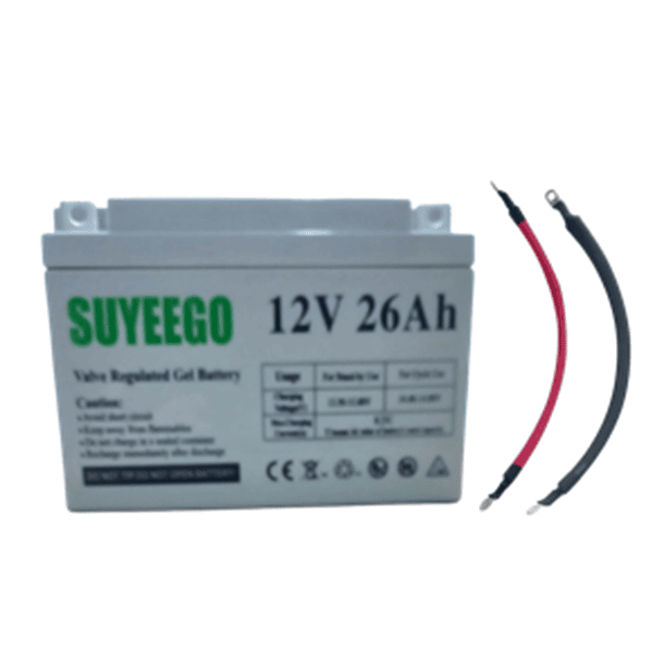 Kit De  Ampliación De Kit Solar Con una Batería 26 Ah mas Cables  del Paralelo