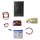 Kit Solar Inversor 1000W, Panel  Solar 100W,  Batería  55Ah Gel,  Controlador 20A 1