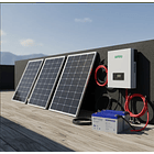 Kit Solar 3000w Onda Pur Mppt Pan 600w Bat 200ah Bomba Motor 1