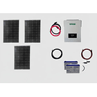 Kit Solar 3000w Onda Pur Mppt Pan 600w Bat 200ah Bomba Motor 3