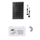 Kit Ampliación  Batería 100ah y Panel Solar 100w, Mas Conexiones 1