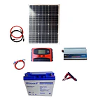 Kit Solar  Inversor 500W Panel 50W  Batería 20Ah Control 20A 2