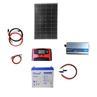 Kit Solar Panel 100W Inversor 500W Control 20A  Batería 55 Ah 1