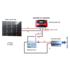 Kit Solar Inversor 500W, Controlador 20A, Batería 26 AH, Panel 50W 2