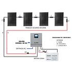 Kit Solar Inversor  1000w Onda Pura Panelea  4x100w Batería 100ah,  Aplica para Bombas y  Motores 2