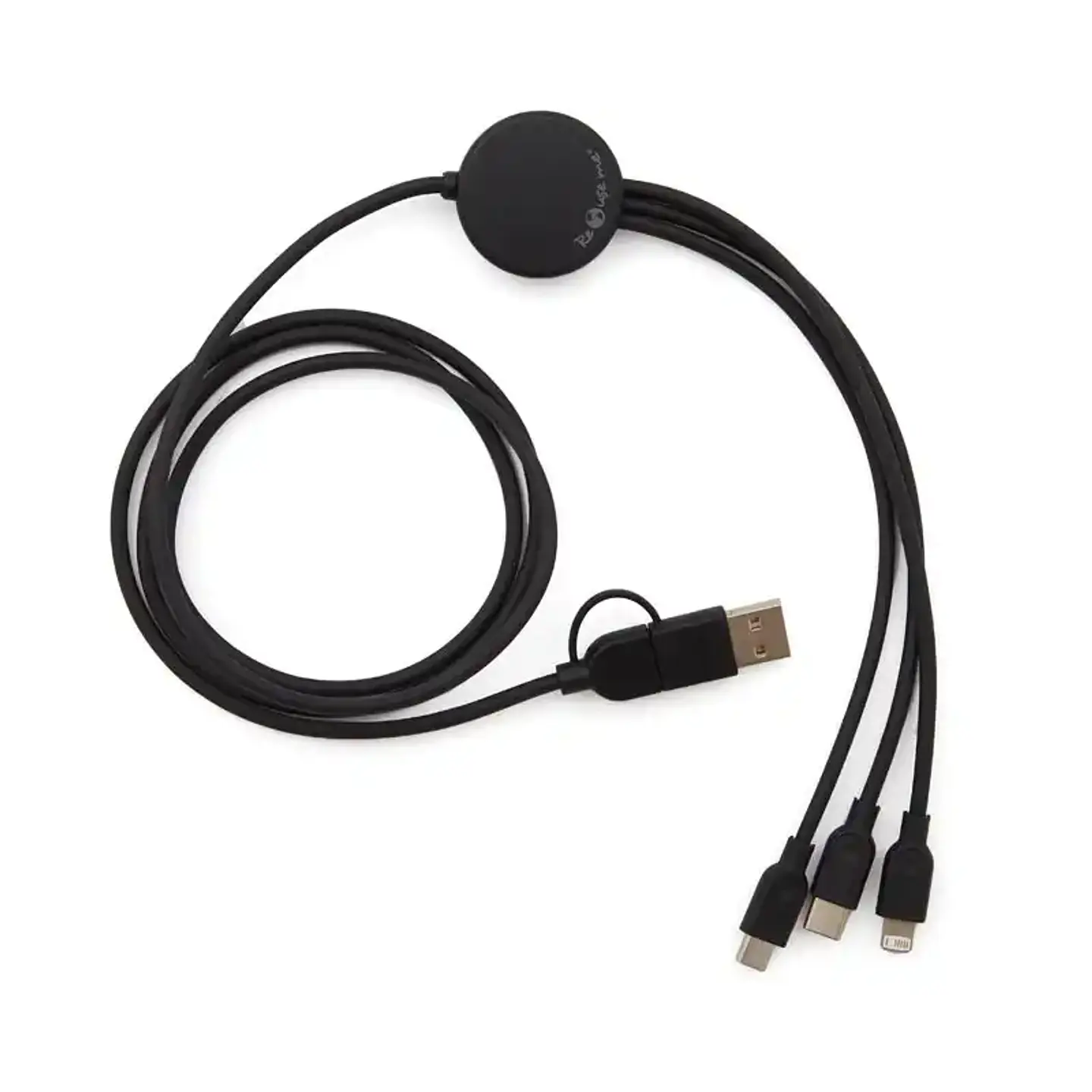 Cable Multicargador 3 en 1 Bambú de 122 cm 3