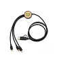 Cable Multicargador 3 en 1 Bambú de 122 cm - Miniatura 1