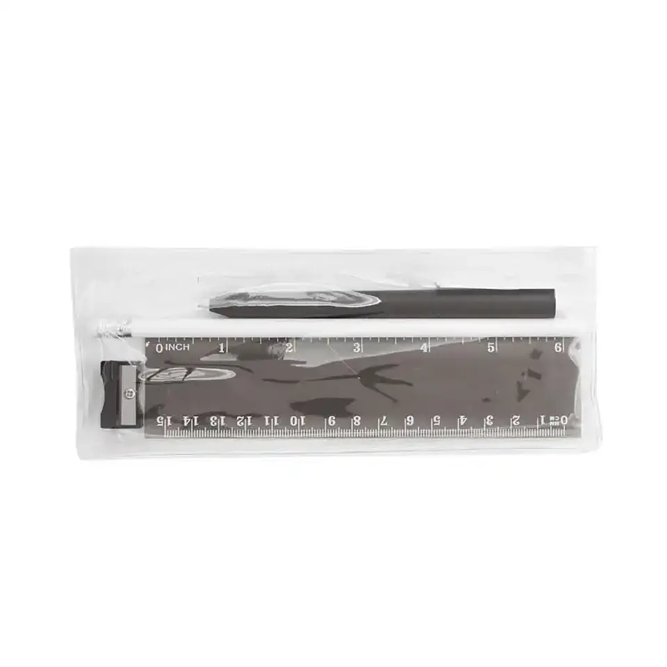Set Stationery Visibility con cartuchera transparente 1
