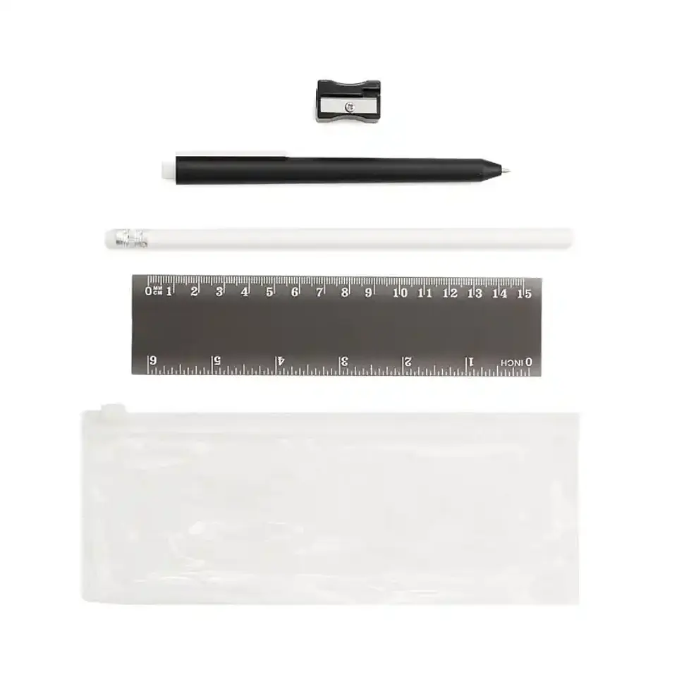 Set Stationery Visibility con cartuchera transparente 2