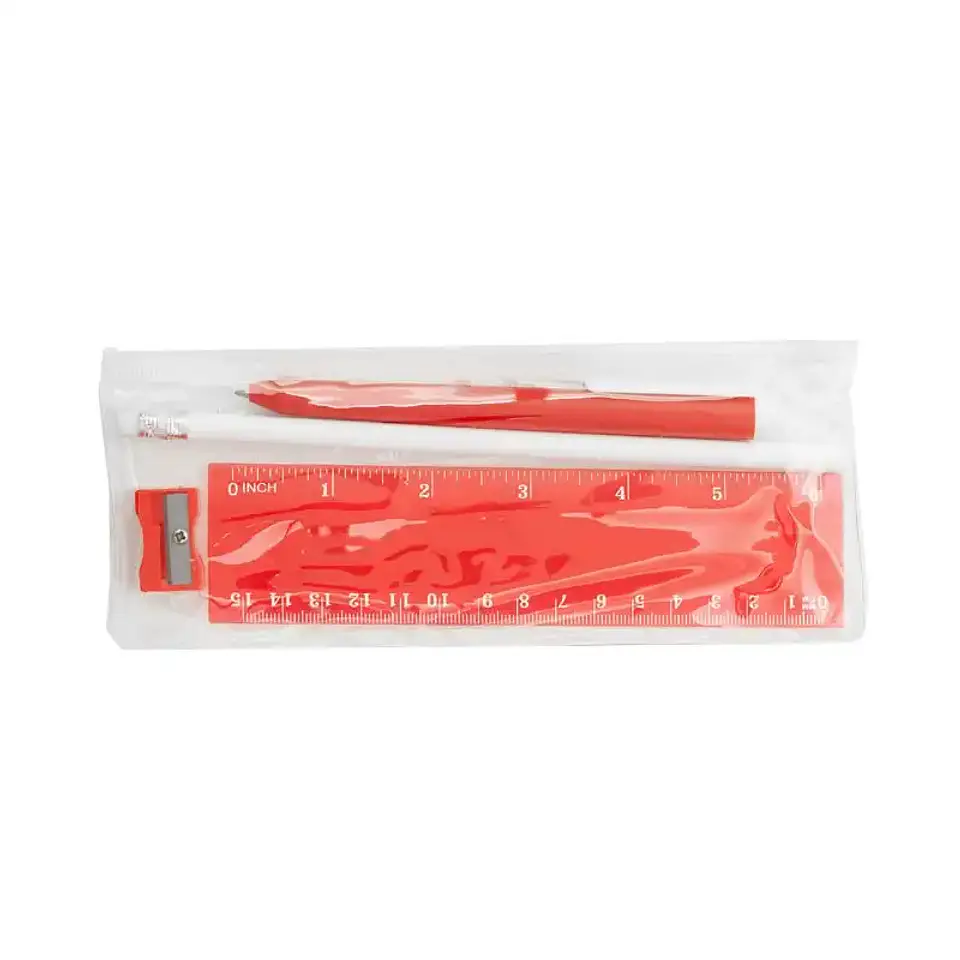 Set Stationery Visibility con cartuchera transparente 5
