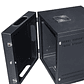Gabinete Rack de Pared Abatible de 16U con Puerta en vidrio • Color: Negro  - Miniatura 2