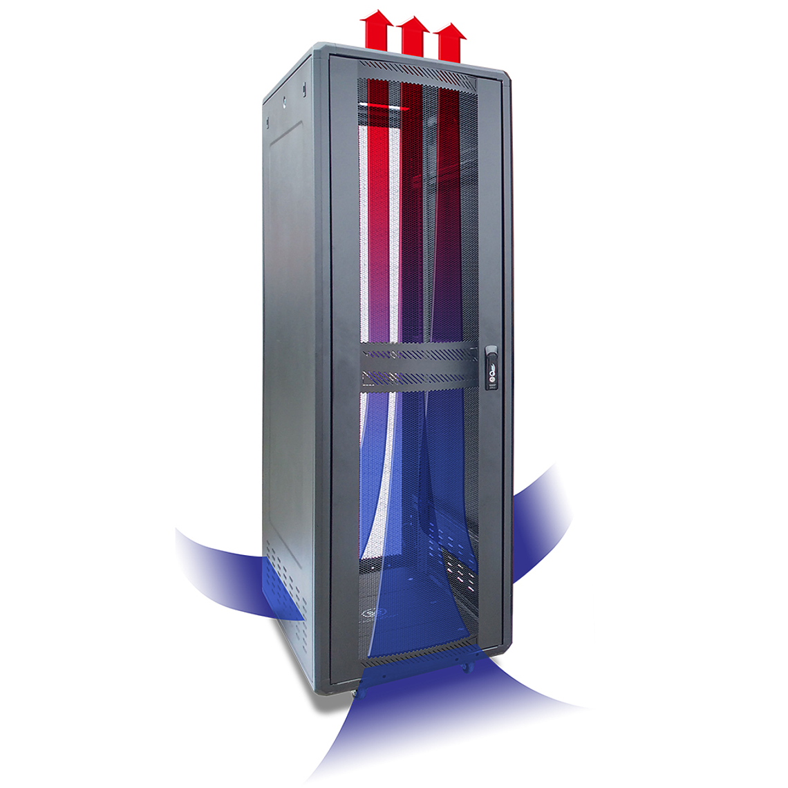 Gabinetes de Piso 42U | Ancho: 610 mm • Fondo: 1,066 mm 3