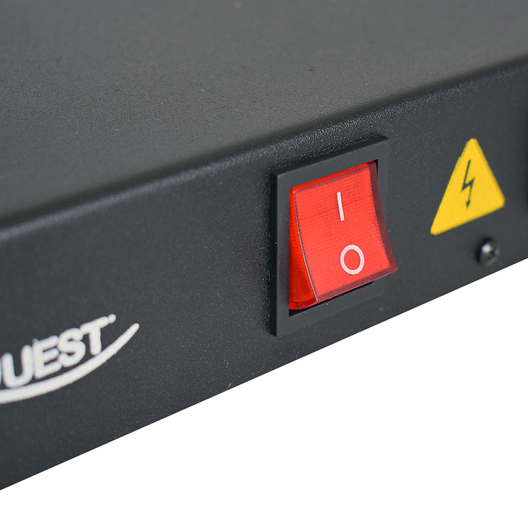 Multitoma Horizontal de 12 entradas NEMA 5-15R Polo aislado a tierra 5