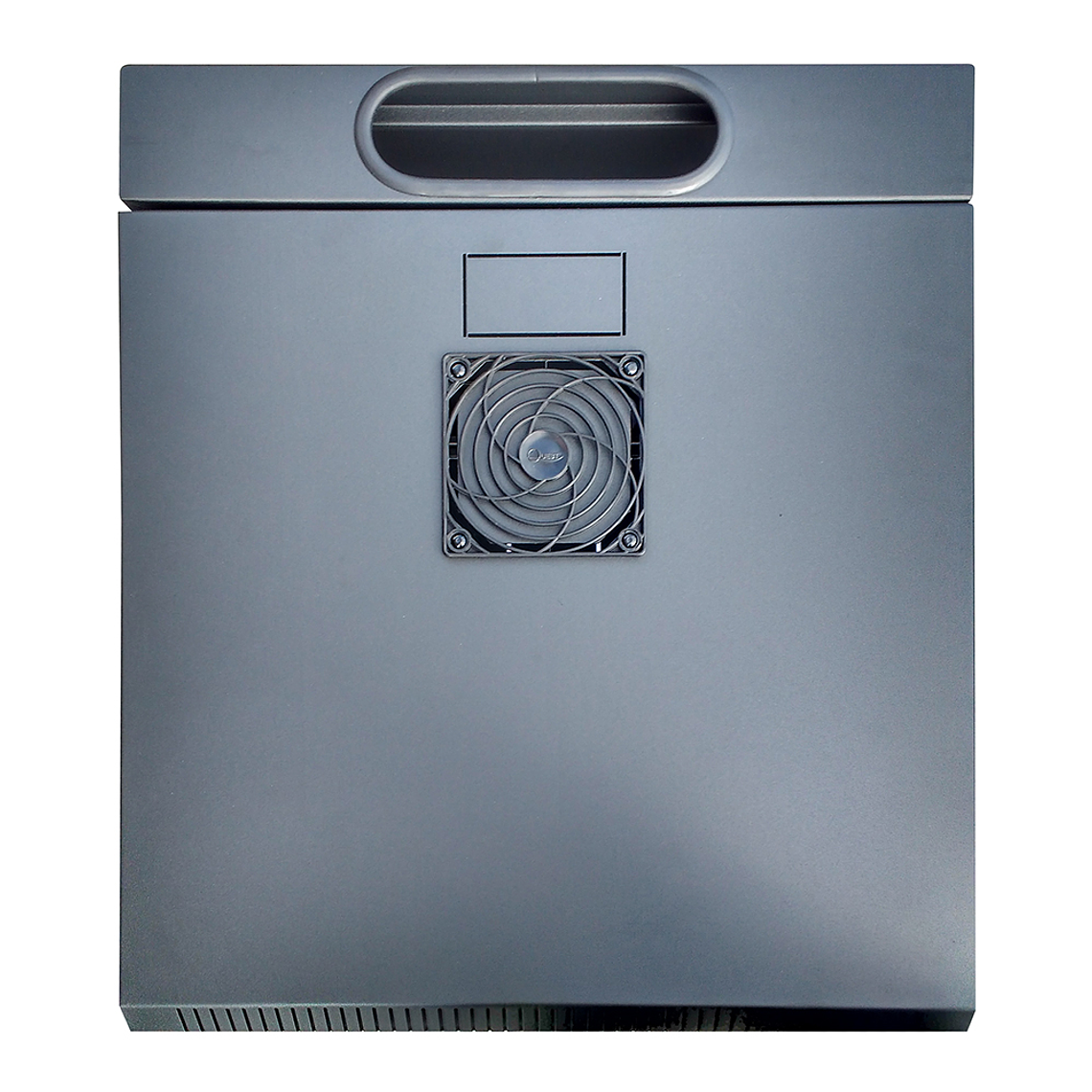 Gabinete Rack de Pared Abatible de 7U con Puerta en vidrio • Color: Negro  4