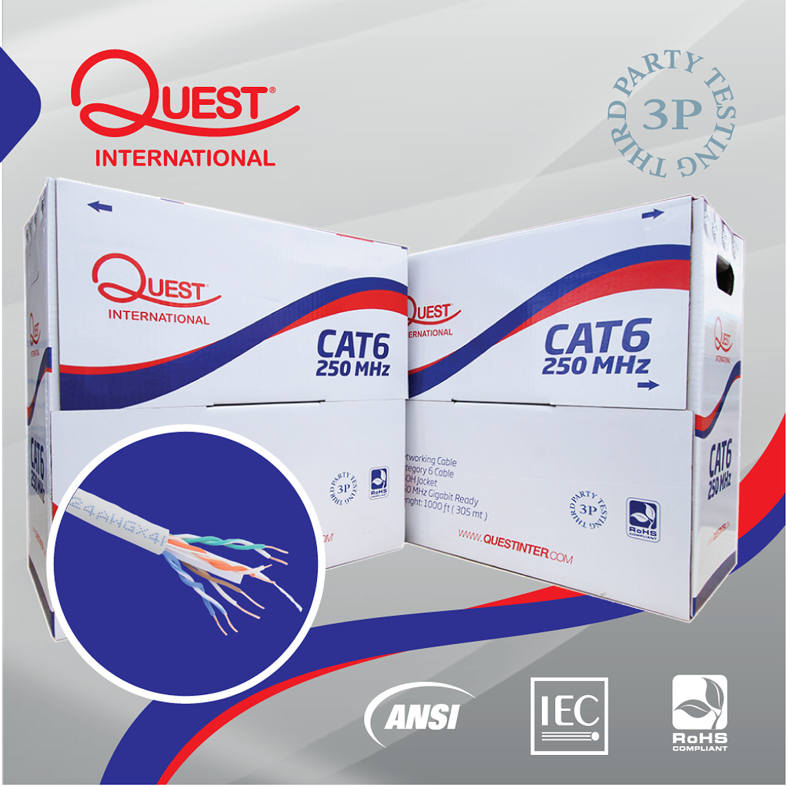 Cable U/UTP Categoría 6 Carrete de 305 metros 1