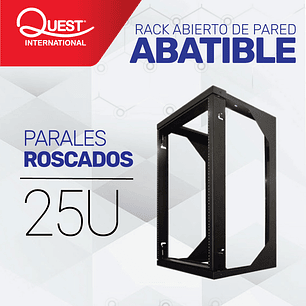 Rack Abierto de Pared Abatible 25U