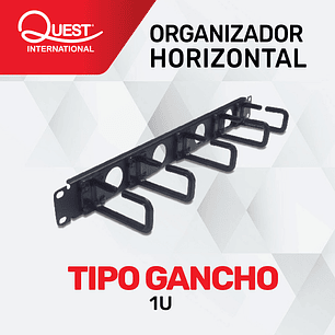Organizador Horizontal de Ganchos 1U
