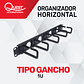 Organizador Horizontal de Ganchos 1U - Miniatura 1