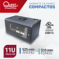 Gabinete Rack de Pared Compacto de 11U con Puerta en vidrio • Color: Negro  - Miniatura 1