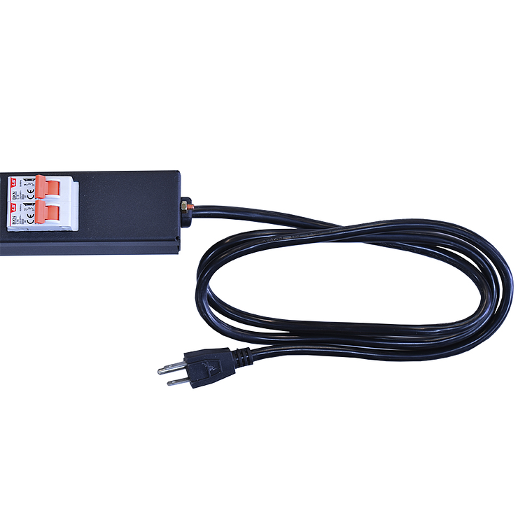 Multitoma Vertical de 20 entradas NEMA 5-15R Polo aislado a tierra 5