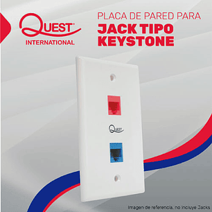 Face Plate de 2 Puertos Quest International