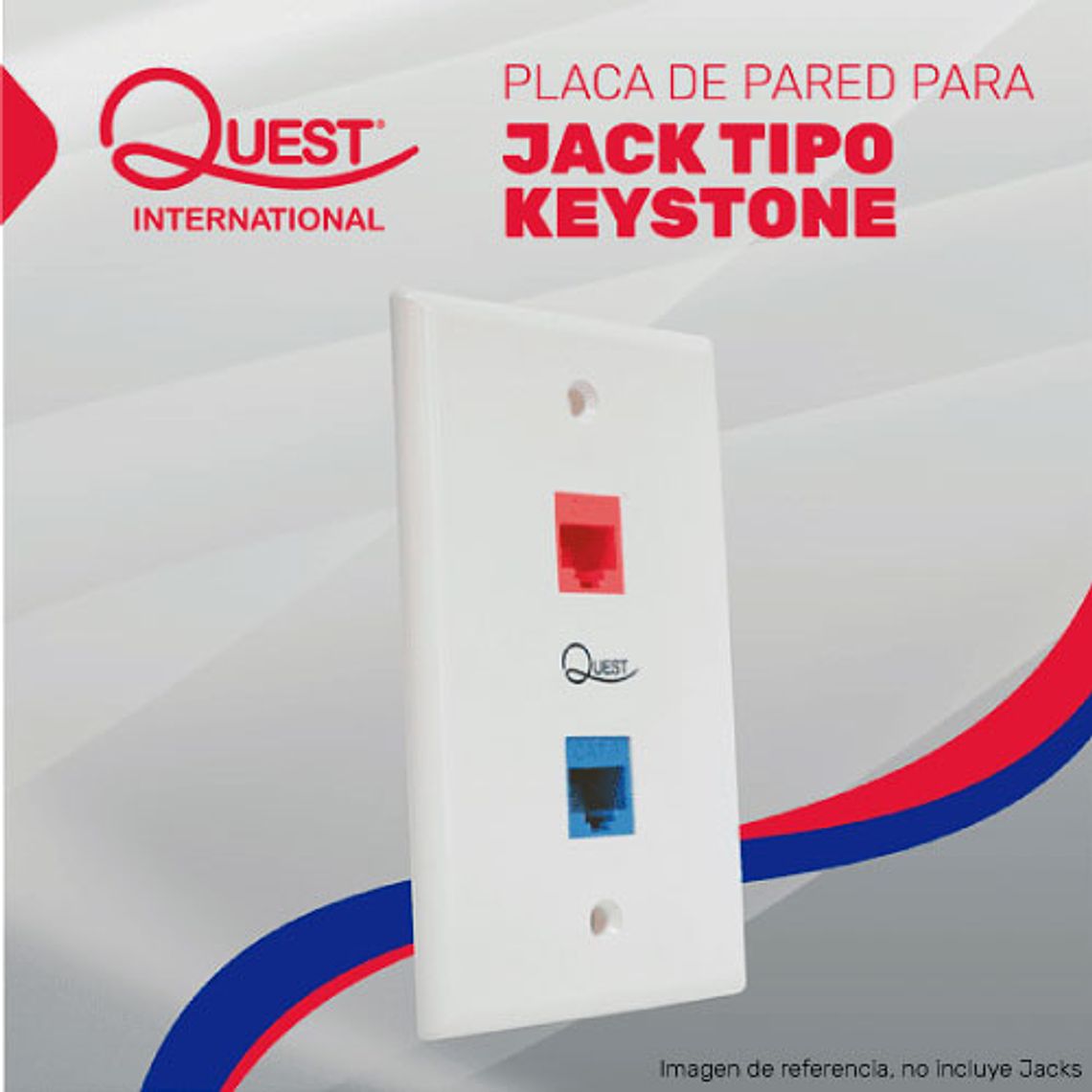 Face Plate de 2 Puertos Quest International 1