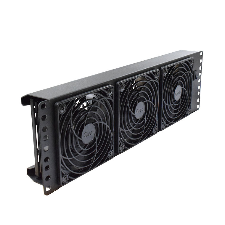 Panel de Enfriamiento Rackeable de 3 Ventiladores 4