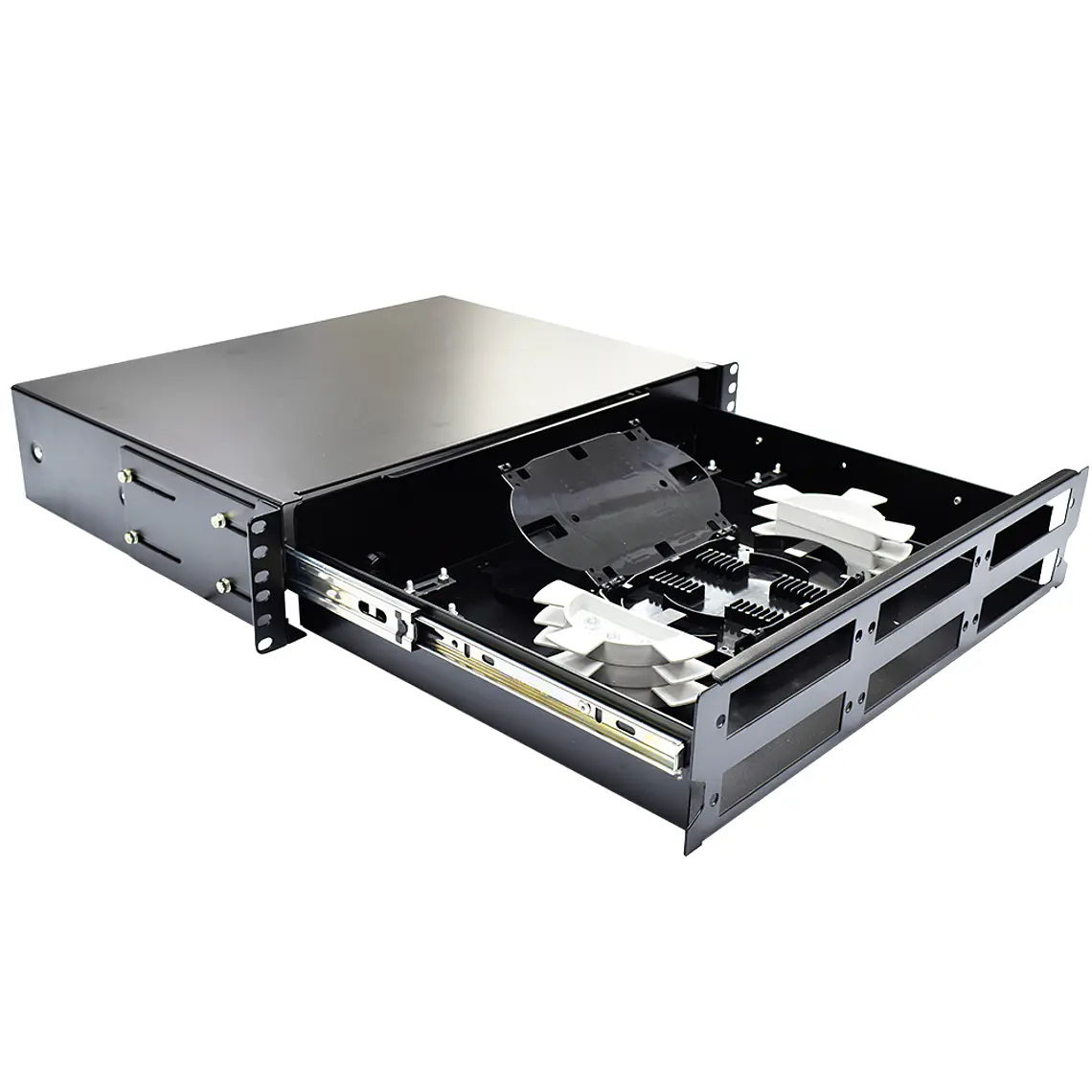 Bandeja Modular para Conexiones de Fibra Óptica de 2U 2