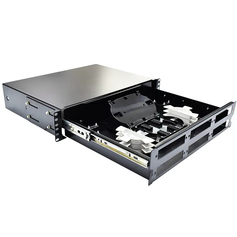 Bandeja Modular para Conexiones de Fibra Óptica de 2U 2
