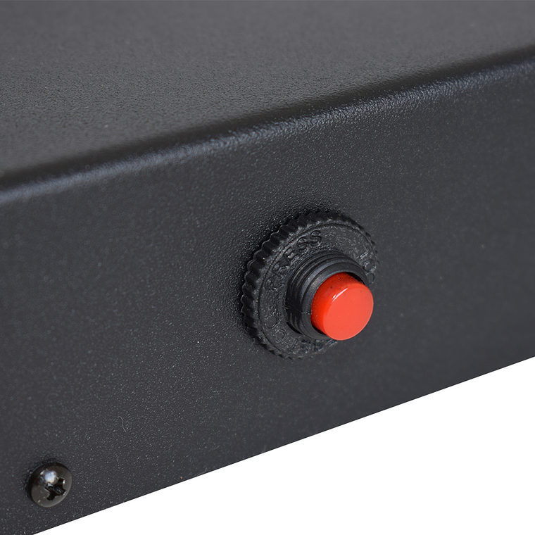 Multitoma Horizontal de 8 entradas NEMA 5-15R Polo aislado a tierra 3