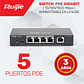 Switch de 4 puertos (PoE/PoE+) 10/100/1000 + 1 puerto 10/100/1000 Base T - Miniatura 1