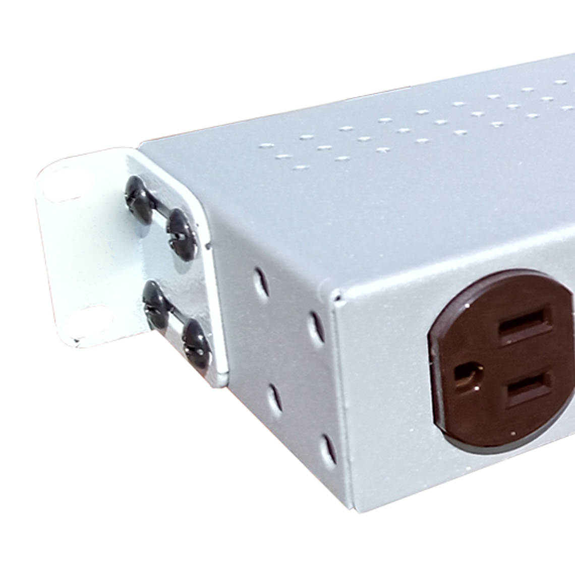 Multitoma Horizontal  de 10 entradas NEMA 5-15R con Polo a tierra 7