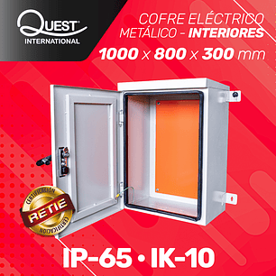 Cofre Eléctrico Metálico 1000 x 800 x 300 Uso Interior 