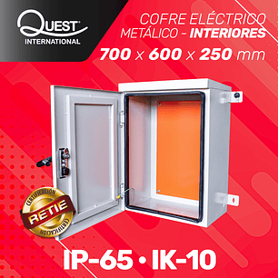 Cofre Eléctrico Metálico 700 x 600 x 250 Uso Interior