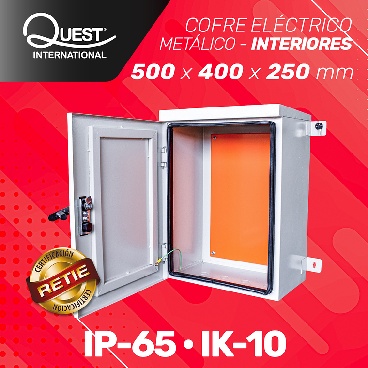 Cofre Eléctrico Metálico 500 x 400 x 250 Uso Interior 1