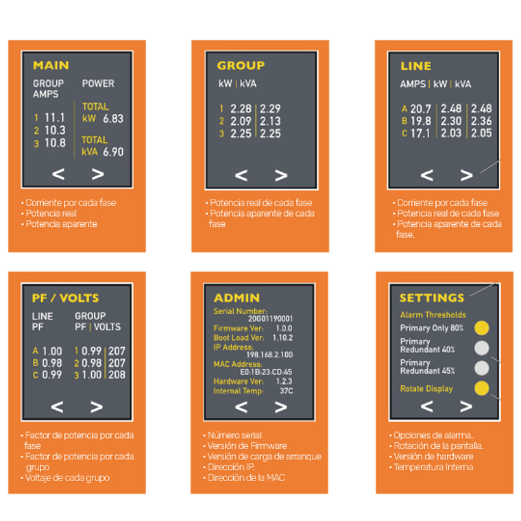 PDU Vertical Monitoreable para Rack - 30A / 208 Voltios - 1 FASE 36 Salidas C13 + 6 Salidas C19 Extensión de 3 metros tipo L6-30P 10