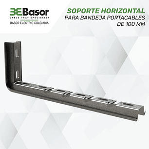 Soporte Horizontal para Bandeja tipo Malla de 100 mm